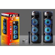 PORTABLE WOOFER BLUETOOTH SPEAKER WITH WIRELESS MICROPHONE