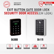 Access Control System Terminal DA3000 / DA-119 Keypad Password RFID ID Card Reader With Door Bell Fo