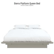 Tomato Home เตียงนอน5ฟุต Sierra platform queen bed  เตียง5ฟุตไม้  Zen design สวยเรียบง่าย  แข็งแรง ท