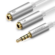 20CM 3.5mm AV cable to ×2 3.5mm heads (AUX & Mic)