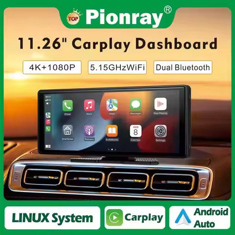 Pionray CarPlay Screen Multimedia Video player Radio FM Compatible with car play Android Auto and Ap
