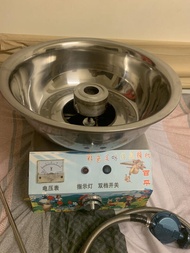 二手商用花式棉花糖機~生財工具~全套出清~含機器、瓦斯桶、110v轉12V變壓器