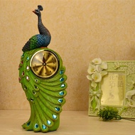 Peacock home fashion clock clocks antique European creative clock clock decorated garden painted art