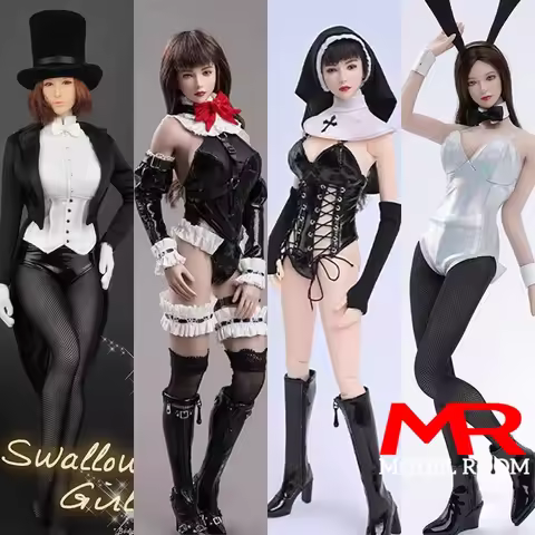 ZYTOYS ZY15-28 ZY5024 ZY5031 ZY5061 ZY5066 ZY5067 1/6 Scale Female Cosplay Costume Maid Nun Bunny Gi