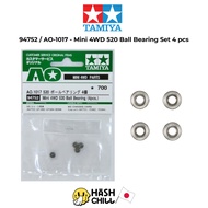 TAMIYA 94752/AO-1017-Mini 4WD 520 Ball Bearing Set 4 pcs