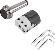 MT3 - M12 Taper Collet Chuck Holder, CNC Milling Arbor Adapter with Boring Head, High Carbon Steel T