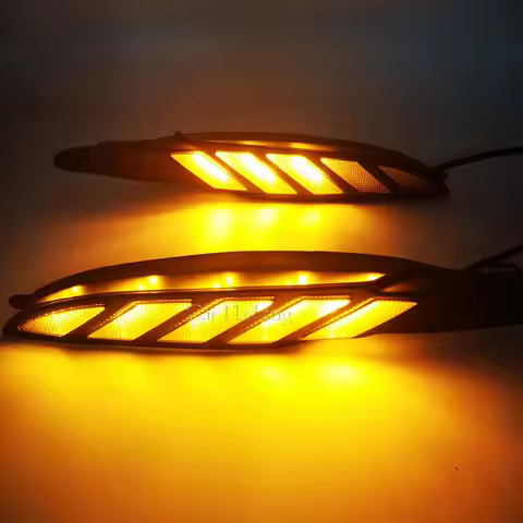 2 pcs DRL For Mazda 3 Mazda3 Axela 2017 2018 Daytime Running Lights fog lamp cover headlight Dayligh