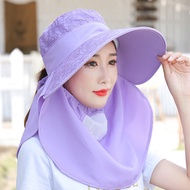 SUNNY VALLEY Topi Matahari Perempuan Topi Kebun Tutup Muka Anti-UV Sun Hat Gardening Hat Women's Sun