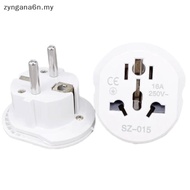 zyngana6n 16A Universal EU Travel Adapter Euro Converter UK US AU To EU AC Power Soet Plug Travel Ch
