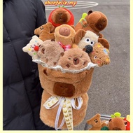Capybara plush doll bouquet Cute Capybara doll toy Birthday gift bouquet Valentine gift bouquet