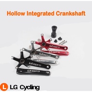 Litepro Hollow Integrated Crankshaft Folding Bike Hollow CrankSet Aluminum Alloy Ultralight Crankset