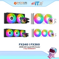 ID-COOLING FX240 / FX360 LCD ARGB AIO Liquid CPU Cooler (Black/White)