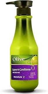 Protecting Olive Leave In Conditioner by Frulatte with Certified Organic Olive Oil for curly hair 13.5 fl oz