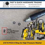 2 4 10pcs O-Ring Hose Gun To Connect Hose to Spray Gun WaterJet High Pressure Washer BOSSMAN BPC188 