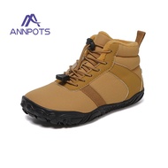 2025 New Waterproof Kids Barefoot Wide Toe Winter Warm Fur Lined Boots for Boys Girls Cold Weather O