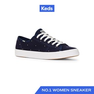 KEDS รองเท้าผ้าใบ แบบผูกเชือก รุ่น KICKSTART EYELASH STITCH สีกรม ( WF67578 )