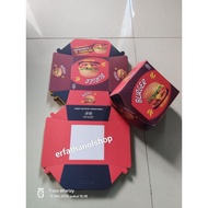 50pcs burger packaging whiteIVORY hamburger packaging Box/