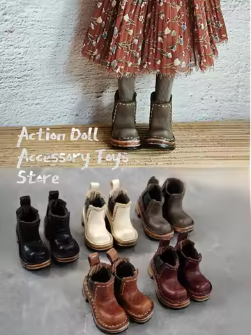 Blyth Shoes Square Chelsea Boots For Blythe OB24 OB22 Azone Licca ICY JerryB 1/6 Accessories