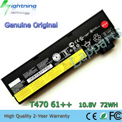 Brand New Genuine Original T470 61++ 10.8V 72Wh Laptop Battery for Lenovo ThinkPad T470 T480 T570 T5
