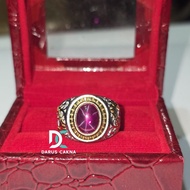 Red American Star 6 Super Stone Ring ELEGAN
