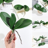 COMOWANR7 Simulation Leaves  Wedding Spring Decoration Orchid Leaves Plastic Grass