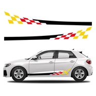 Car Racing Stripe Graphics Body Stickers Vinyl Decal Accessories For Audi A1 8X GB 8XF 8XA GBA Sport