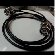 Bnc male to bnc male right angel rg174 pigtail cable
