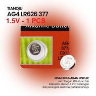AG4 LR66 LR626 SR626SW 377 1.5V Alkaline Button Battery, Small Watch Battery for Hearing Aid - AG4