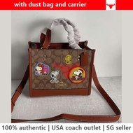 Coach X Peanuts Handbag with Free Dust and Paper Bag Dempsey Tote Bag #CE851
