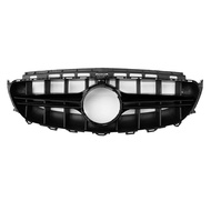 รถย่างสีดำแนวตั้งบาร์กันชนหน้าศูนย์กระจังหน้าสำหรับ Benz W213 E คลาส2016-2020 (AMG สไตล์-เก่า)