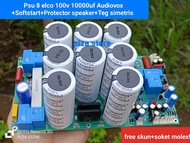 Kit PSU 8 elco 100v 10000uf audiovox class AB lengkap softstar+Protector speaker+Teg Simetris+Supply