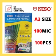 NISO A3 Laminating Film / Laminate Film / Plastik Laminate A3 100 Micron 100 Sheets