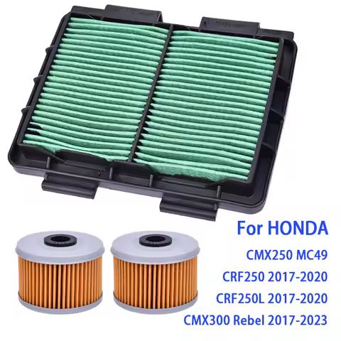 Oil Filter Air Filter For HONDA CRF 250 CRF250L CRF250 Rally 2017-2020 CMX300 A Rebel 2021 2022 2023