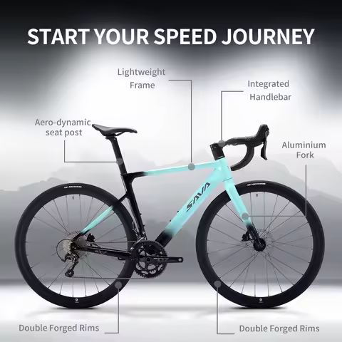 SAVA EX7-S 2026 Adult Road Bike, Aluminum Frame, TIAGRA R4700 20-Speed Drivetrain, 700C Adults Bicyc