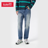 班尼路（Baleno）秋冬牛仔裤男时尚简约百搭底抓毛火山岩保暖休闲舒适 001D 32
