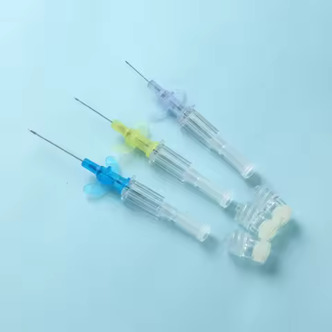 50pcs Disposable IV Cannula Intravenous Injection Catheter with Wing 22G 24G 26G For Pet Dog Cat Ani