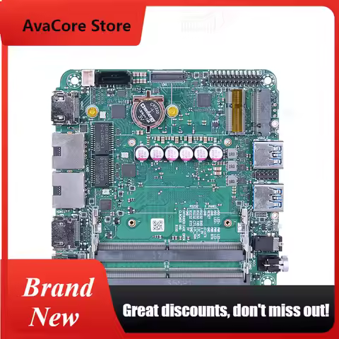 AvaCoreNewest Nuc motherboard with CPU AMD 6600H/7535U/7735U7735HS/7840HS/8845HS/7940HS 2*HDMI 2*TYP