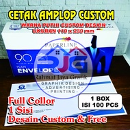 cetak amplop custom nama intasi perusahaan amplop custom amplop nama kondangan amplop putih 1 box