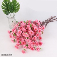 Ready Stock 65cm Artificial Peach Blossom Branch Artificial Peach Blossom Tree Cherry Blossom Tree P