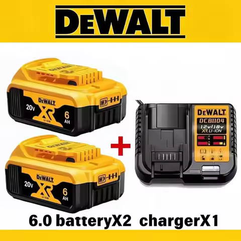 100% Genuine Dewalt 20V Battery, 2AH 5AH 6AH Rechargeable Lithium Ion Battery, Dewalt DCB200 Power T