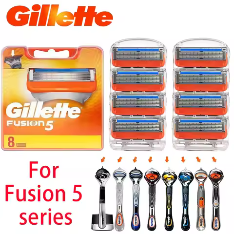 4/8/12 Pcs Gillette razor blades, For Gillette Fusion 5 series razor blades, Gillette men's razor bl