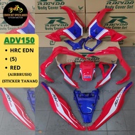 (STICKER TANAM/AIRBRUSH) RAPIDO COVER SET ADV-150 (5) HRC EDITION RED
