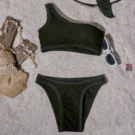 W16 ชุดว่ายน้ำ 2 ชิ้น ผ้าสีพื้น👉โปรเปิดแบรนด์ 💥 กด 2 ชิ้น จ่าย 690 ทุกรุ่นเฉพาะสินค้า unique women s