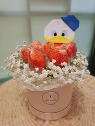 🍓士多啤梨滿天星花禮盒(手工摺紙)