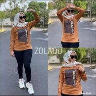 KAOS ATASAN WANITA/ZOLAQU PINK/BAJU ZOLAQU / SWEATER ZOLAQU (COD) BAJU WANITA LENGAN PANJANG / SWEATER WANITA KEKINIAN / KAOS WANITA TRENDY / ATASAN WANITA TERBARU 2021/BAJU KAOS LENGAN PANJANG HIJAB/BAJU HIJAB/BAJU MUSLIM ZOLAQU/BAJU MUSLIM WANITA