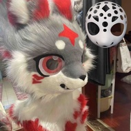 Furry Animal Skull Puppy Dog Style Skull Fury Skull Mask Mask