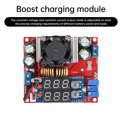 MPPT Constant Voltage And Constant Current Boost Charging Module 15A Synchronous Rectification Solar