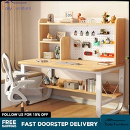 DF Hole Board Desk Student Home Study Desk Bookshelf Integrated Office Desk And Chair Combination Sm