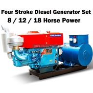 5.5kW ~ 12kW Single-Cylinder Diesel Generator Set Diesel Genset Water-Cooled Diesel Motor Electric P