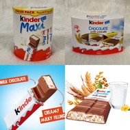 Kinder Maxi 11bqrs / Kinder Cereal Chocolate 9bars - Imported from Middle East